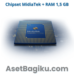 Chipset MidiaTek + RAM 1,5 GB